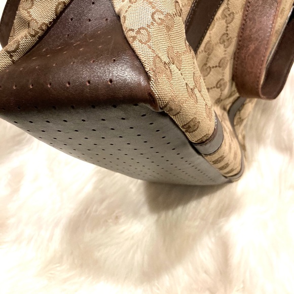 Authentic Gucci GG Monogram Logo Shoulder Bag Tote #6.8v. Good condition - Picture 12 of 15